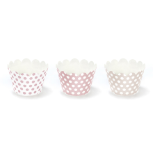 6 Cupcake Wrapper - Dotty