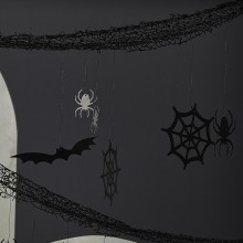 1 Backdrop - Web netting & card bats and spiders