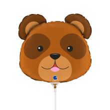 10 Miniballoons Airfilled - Bear Head (Unverpackt)