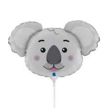 10 Miniballoons Airfilled - Koala Head (Unverpackt)