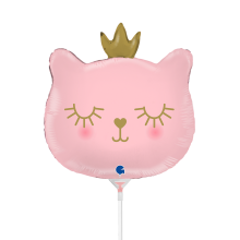 10 Miniballoons Airfilled - Cat Princess (Unverpackt)