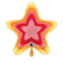 1 Balloon XL - Star Pink Aura