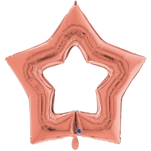 1 Balloon XXL - Linky Star - Rose Gold