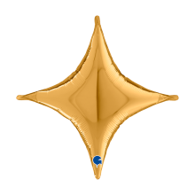 1 Balloon - Deco-Concave Cross - Gold