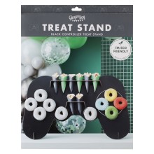 1 Treat Stand - 3D Controller Shaped with Dowels and Cones - Black
