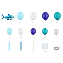 1 Ballonset - Ballongirlande - Shark