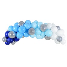 1 Ballonset - Ballongirlande - Shiny Blue