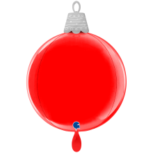 1 Balloon 4D XL - Christmas Ball Red