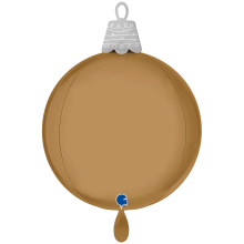 1 Balloon 4D XL - Christmas Ball Platinum Champagne