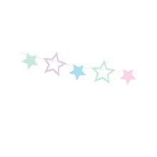 1 Bannergirlande - Unicorn Stars