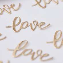 Confetti - Love - Gold