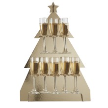1 Prosecco Wall - Christmas Tree - Gold