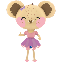 1 Balloon XXL - Pet Walker - Mouse Ballerina