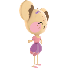 1 Balloon XXL - Pet Walker - Mouse Ballerina