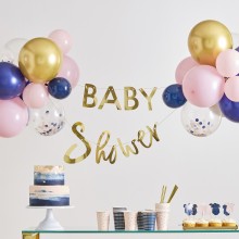 1 Gold Foiled 'Baby Shower' Bunting