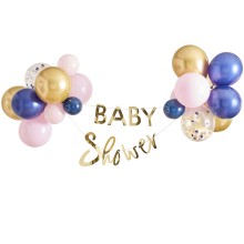1 Gold Foiled `Baby Shower` Bunting