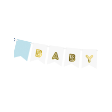 1 Bannergirlande - Baby Boy