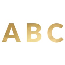 1 Bannergirlande - Alphabet Garland - Gold
