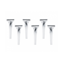 6 Partytröten - Silber