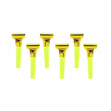 6 Partytröten - Gold