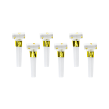 6 Partytröten - Golden Stars