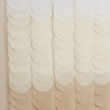 1 Backdrop - Tissue Paper Discs - Brown Ombre