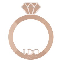 1 Rose Gold ring photo booth frame