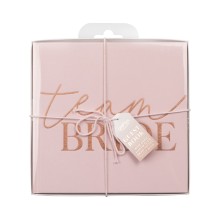1 Blush velvet `Team Bride` guest book