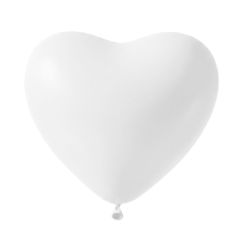 50 Herzballons - Ø30 cm - White