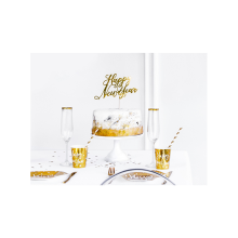1 Cake Topper - Happy New Year - Gold