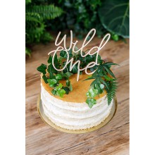 1 Cake Topper - Holz - Wild One