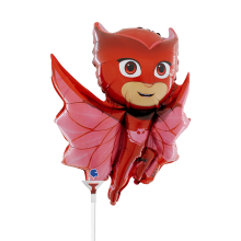 10 Miniballoons Airfilled - PJ Masks - Owlette (Unverpackt)