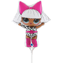 10 Miniballoons Airfilled - LOL Surprise - Diva (Unverpackt)