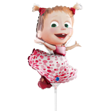 10 Miniballoons Airfilled - Masha Pois (Unverpackt)