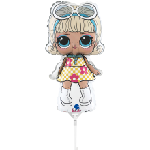 10 Miniballoons Airfilled - LOL Surprise - Go-Go Girl (Unverpackt)