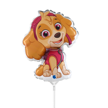 10 Miniballoons Airfilled - Paw Patrol - Skye (Unverpackt)