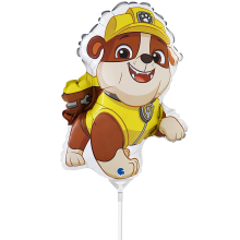 10 Miniballoons Airfilled - Paw Patrol - Rubble (Unverpackt)
