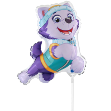 10 Miniballoons Airfilled - Paw Patrol - Everest (Unverpackt)