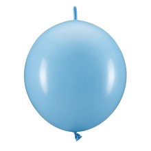 20 Girlandenballons - Ø 33cm - Hellblau