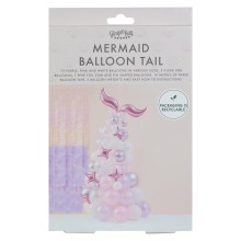 1 Balloon Arch - Mermaid Tail Balloon Arch - Pastel