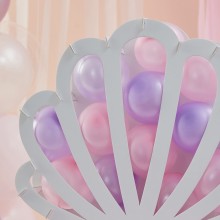 1 Balloon Mosaic - Shell Shaped with Balloons - Pink and Lilac