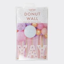 3 Yay` Pink Ombre Donut Wall