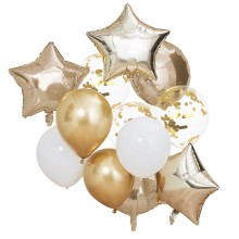 12 Metallic Balloon Bundle