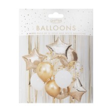 12 Metallic Balloon Bundle