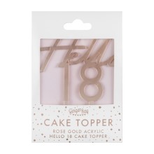 1 Cake Topper - Eighteen