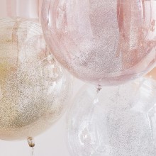 3 Balloons - Mix Metallic Glitter Orbs