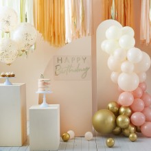 1 Backdrop - Peach and Gold theme