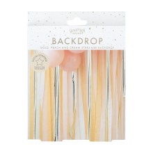 1 Backdrop - Peach and Gold theme