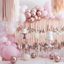 1 Streamer Ceiling Kit - Pink, Blush and Rose Gold