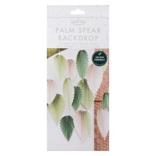 1 Backdrop - Paper Palm Spear Fans - Cream & Sage